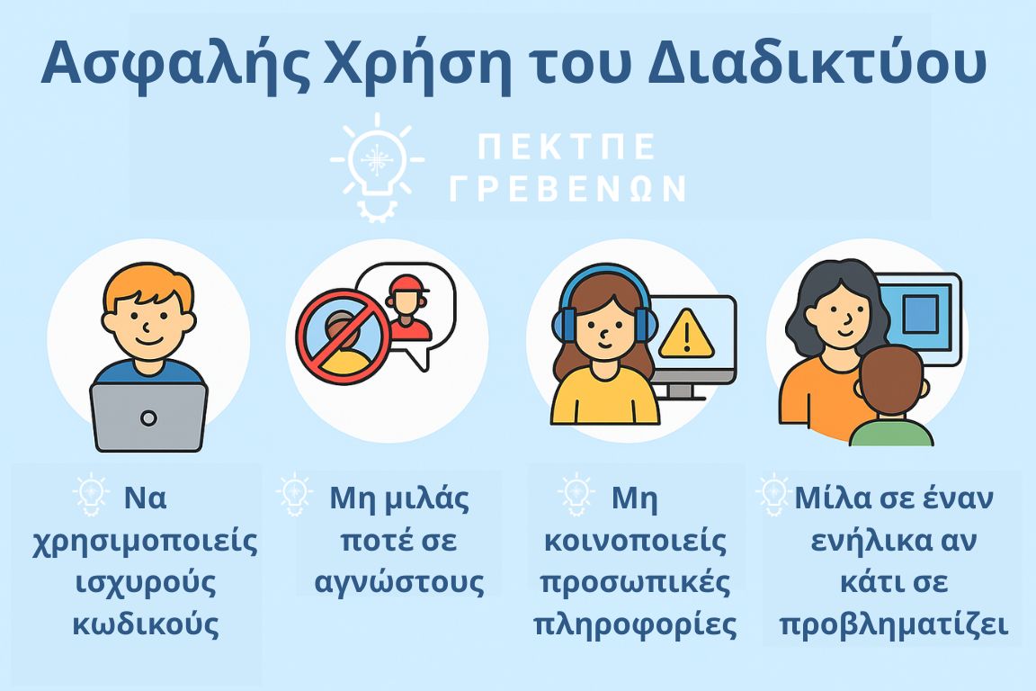 Ασφαλή χρήση διαδικτύου από τον Πόλο Εκπαιδευτικής Καινοτομίας ΤΠΕ Γρεβενών